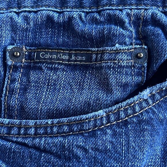 Calvin Klein Mens Jeans Size 36 x31 Relaxed Straight Blue Denim Casual Everyday - Picture 3 of 12
